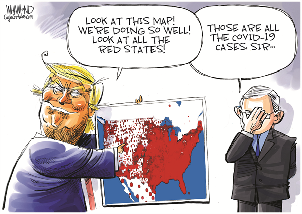 The Red States by Dave Whamond, Canada, PoliticalCartoons.com